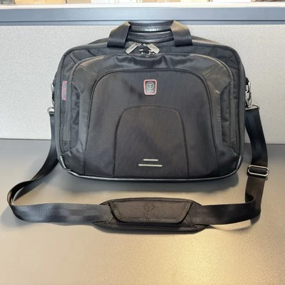 Tumi Laptop Carry On Briefcase Messenger Bag Black - T-Tech - Image 1 of 4
