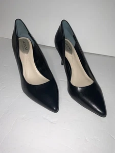 ZAPATOS DE SALÓN ALFANI STEP & FLEX MUJER TALLA 8M CUERO NEGRO JEULES USADOS (LEER) - Imagen 1 de 5