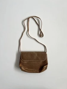Borsa a tracolla BOTTEGA VENETA borsa in pelle scamosciata intrecciata beige ... - Foto 1 di 24