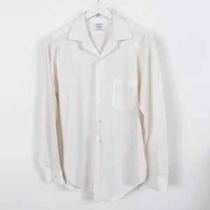 Vintage Arrow Dectolene Shirt Mens Large White True Vintage Dacron 70s USA Made - Picture 1 of 19