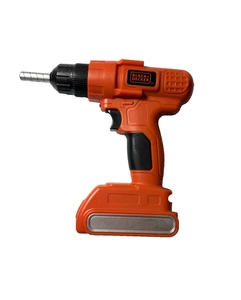 Black und Decker Kinder Spielzeug orange und schwarz Bohrer getestet funktioniert - Bild 1 von 1