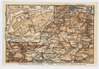 1925 ORIGINAL VINTAGE CITY MAP OF GOSLAR LOWER SAXONY GERMANY 