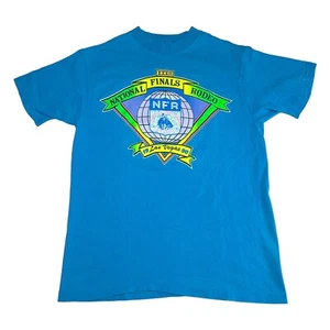 Vintage 1990 National Finals Rodeo Tshirt Herren Größe Medium blau Einzelnaht - Bild 1 von 8