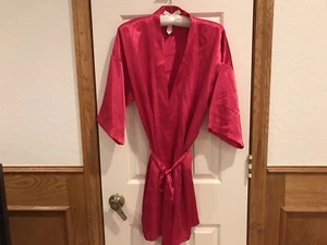 Apostrophe Fushia Pink Short Robe Size Small - Picture 1 of 8