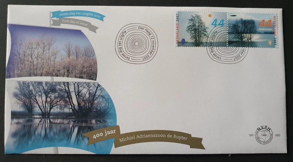 2007 NETHERLANDS NEDERLAND TREES IN WINTER FLORA NR 560 FDC - Image 1 of 1