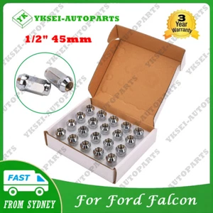 20pcs 1/2" Inch Chrome Wheel Nuts 45mm Suit For Ford Falcon FG BF BA AU EL EF EA - Picture 1 of 8