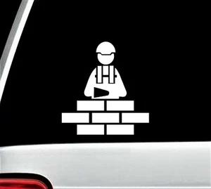 Bricklayer Masonry Trowel Decal Sticker Concrete Grout Tool A1028 - Picture 1 of 5