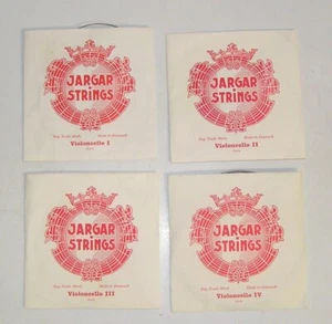 Set 4/4 corde violoncello barattolo USATE Made in Denmark condizioni sconosciute - Foto 1 di 6