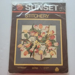 Tulip Bouquet Stitchery Kit Sunset 2301 - Picture 1 of 3