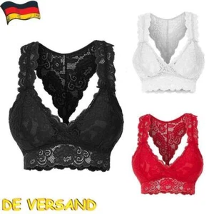 3er`Set`Damen`Spitze`Comfort`BH`Nahtlos`Bustier`Sport`Push`Up`Bra`Yoga`Bralette* - Bild 1 von 13