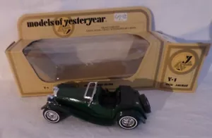 Matchbox - Models of Yesteryear Y- 1 1939 Jaguar SS 100 OVP - Bild 1 von 3