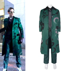 Riddler Cosplay Kostüm Gotham Staffel 5 Edward Nygma Cosplay grüner Anzug für Herren - Bild 1 von 14