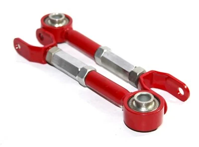 Rear Traction Rod fIt 89-94 95-98 240SX 90-96 300SX 89-94 Skyline R32 1 Pair Red - Image 1 of 4