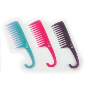 HI LIFT SHOWER COMB Detangling Hair Comb. Large Curved Handle - Assorted Colours - Picture 1 of 5