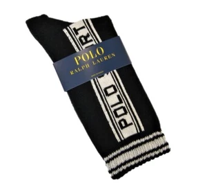 Ralph Lauren Damen Socken Baumwollmischung Polo Sport schwarz / weiß - NEU - Bild 1 von 1