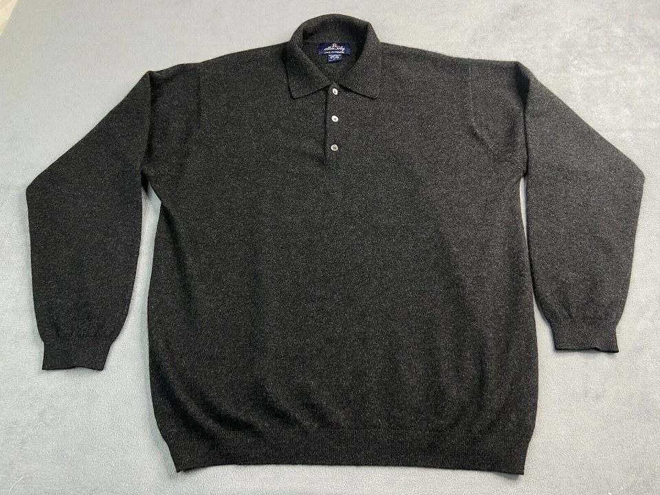 Suéter Allen Solly De Colección Para Hombre Grande Gris 100% Cuello Cachemira Lujo Suave Foto 1 de 4