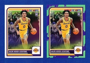 JALEN HOOD-SCHIFINO RCs 2x Lot 2023-24 Panini NBA Hoops Slime Rookie Cards #19 - Picture 1 of 2