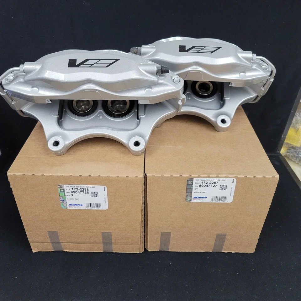 2004-07 Cadillac CTS-V Brembo 4 Piston Front Calipers SET   172-2287   172-2288 - Image 1 of 1