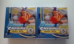 2023 Bowman Chrome Baseball Mega Box - 2 Box Lot