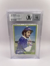 Harold Baines Signed 1981 Topps #347 Rookie Card Beckett Grade 10 Auto HOF 2