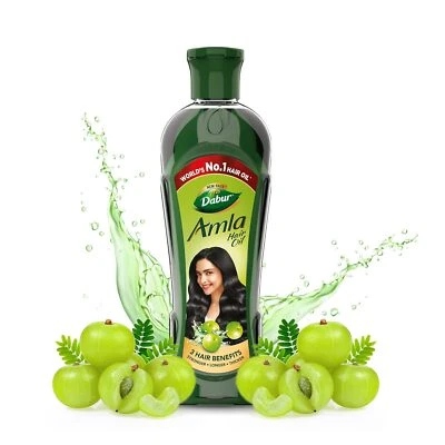 El aceite capilar Dabur Amla controla la caída del cabello, fortalece el cabe... - Imagen 1 de 4