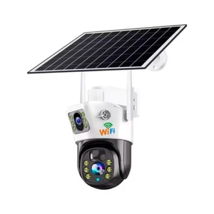 Solar Battery Powered Wireless WiFi Outdoor Pan/Tilt Home Security Camera System - Picture 1 of 6