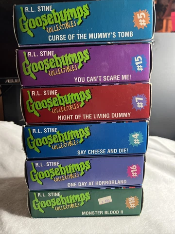 RL Stine Goosebumps Collectibles Scream Figures Complete Set Of 6 Vintage 1996 Cover
