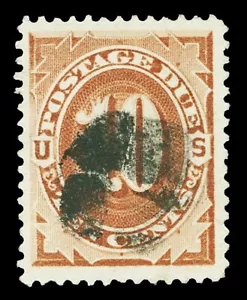 Scott J5 1879 10c Brown Postage Due Used VF Cat $70 - Picture 1 of 1