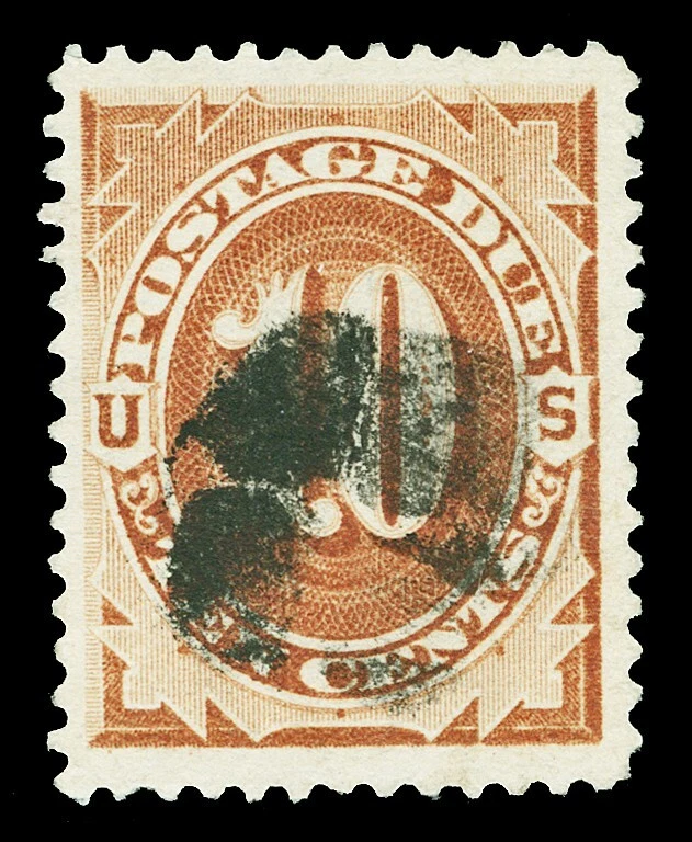Scott J5 1879 10c Brown Postage Due Used VF Cat $70 - Image 1 of 1