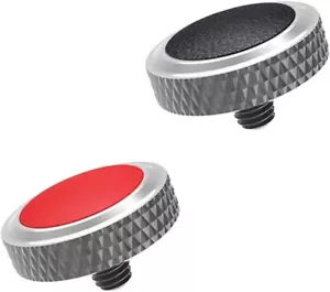 JJC Camera Soft Release Button, Shutter Button for Fuji Silver+Red&Black - Picture 1 of 9