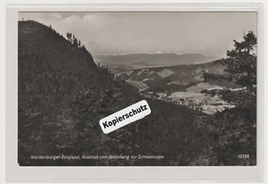 Waldenburg er Bergland vista da Heidelberg alla Schneekoppe cartolina fotografica - Foto 1 di 2