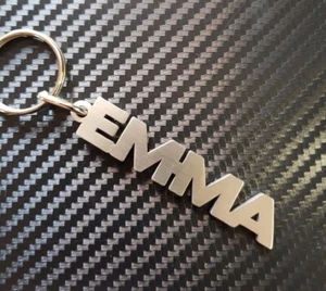 EMMA Llavero Llavero Llavero Acero Inoxidable Nombre Regalo - Imagen 1 de 2