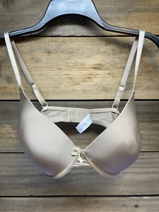 Secret Treasures Underwire Lightly Padded Bra Style 42103 Size 36DD Beige - Picture 1 of 5
