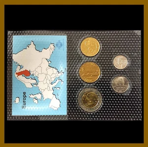 Finland 10 50 Pennia 1 5 10 Markkaa (5 Pcs Coin Set), 1993-1999 Bear Seal Unc - Picture 1 of 2