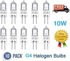 10Pcs G4 Base 10W Landscape JC Type Halogen Bulbs Light Bulb Lamps Bi-Pin DC 12V