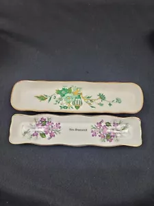 Vtg Trays Mint Sugar Cube Crown Staffordshire Bone China England 1930s. D - Picture 1 of 15