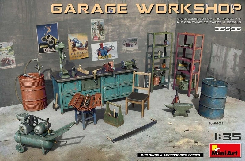 MINIART GARAGE WORKSHOP  1:35 cod.35596 - Immagine 1 di 1