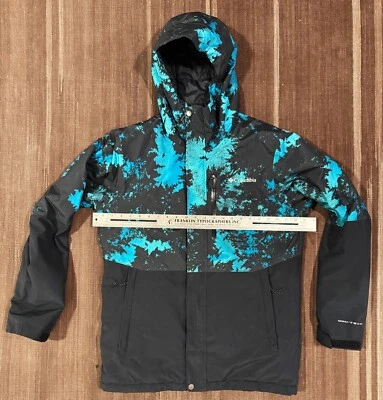 Chaqueta de esquí Columbia para hombre suelta mediana azul invierno distrito OmniHeat gran forma Foto 1 de 4