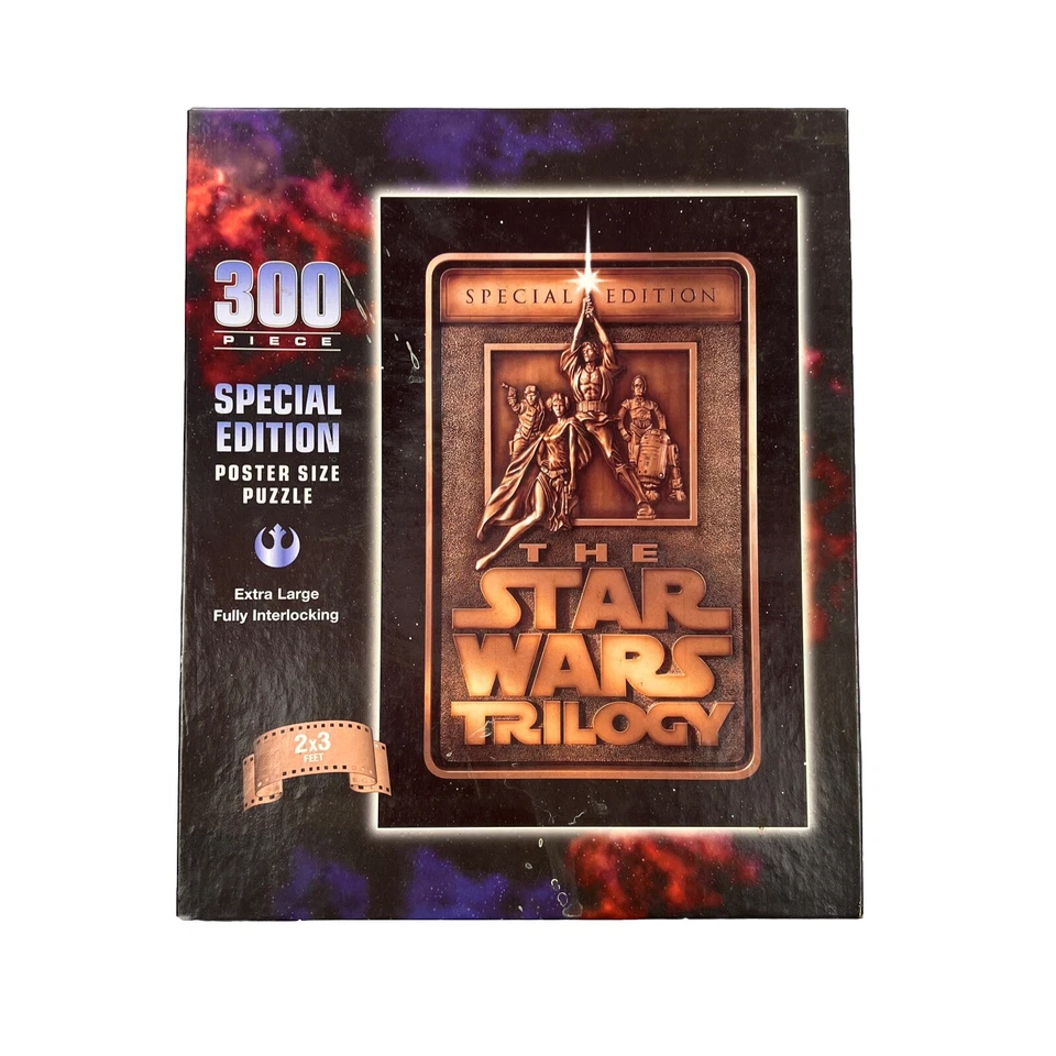 De colección Star Wars Trilogy Puzzle 300 Piezas Póster Tamaño 2x3 Pies 1997 Edición Especial Foto 1 de 1