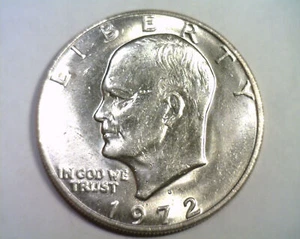 1972-D EISENHOWER IKE DOLLAR NICE UNCIRCULATED NICE UNC. ORIGINAL COIN BOBS COIN - Picture 1 of 2