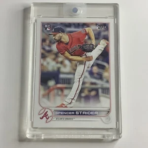 2022 Topps #509 Spencer Strider, Atlanta Braves (RC) - Base Rookie Card - Picture 1 of 2