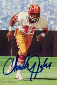 Charley Taylor Signed Autographed Postcard Goal Line Art Washington JSA AG39681 - Picture 1 of 1