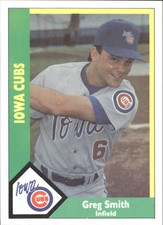 1990 Iowa Cubs CMC #13 Greg Smith