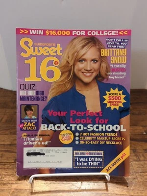 Guideposts SWEET 16 Magazine - August 2006   BRITTANY SNOW - Image 1 of 4