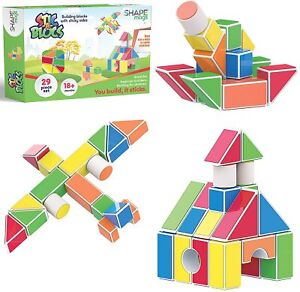 Stack & Stick Stacking Blocks Kids Building Toys Sets & Packs for 