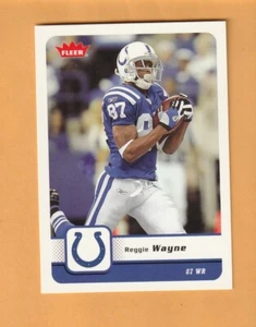 Reggie Wayne Indianapolis Colts 2006 Fleer #44 Miami Hurricanes 6W - Imagen 1 de 2