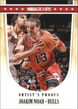 2011-12 Hoops Artist's Proofs Chicago Bulls Basketball Card #27 Joakim Noah