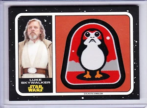 Star Wars Journey To The Last Jedi Trading Cards Galactic Emblem Patch Selection - Picture 1 of 49