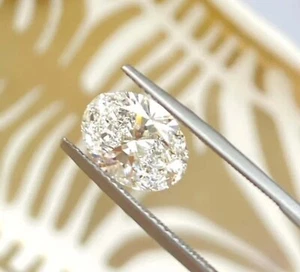 Diamond 2 Ct IGL Certified Lab-Grown Oval Cut VVS1-Clarity Loose Gemstone 5AOF - Picture 1 of 12