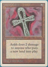 Ankh of Mishra Unlimited PLD Artifact Rare MAGIC MTG CARD (ID# 239654) ABUGames